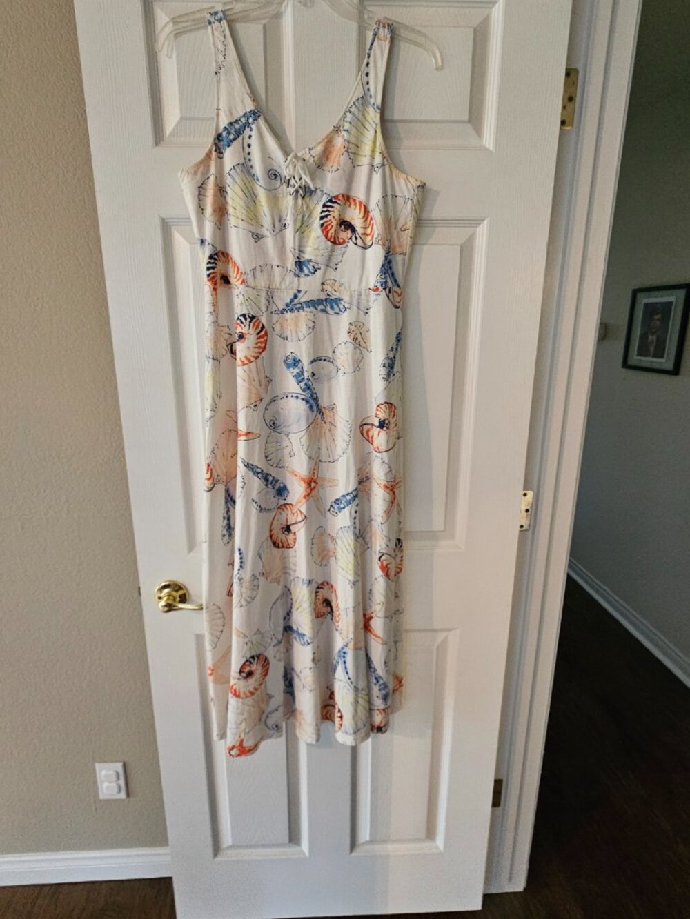 Chaps maxi seashell dress